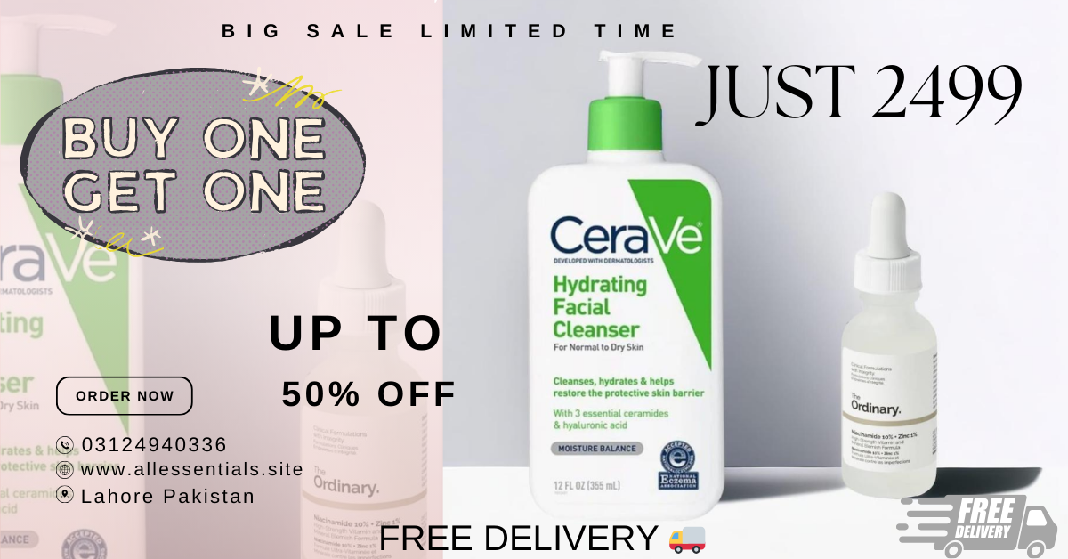 Hydrating Cream-to-Foam Cleanser+The Ordinary niacinamide Serum đjust 2499