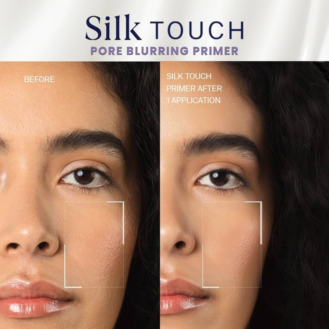 (Buy 1 get 1 free)Flicka Silk Touch 3 in 1 Moisturizer and Primer for Face | Long-Lasting, Flawless and Dewy Makeup Base | Pore Minimizer | All Skin Types