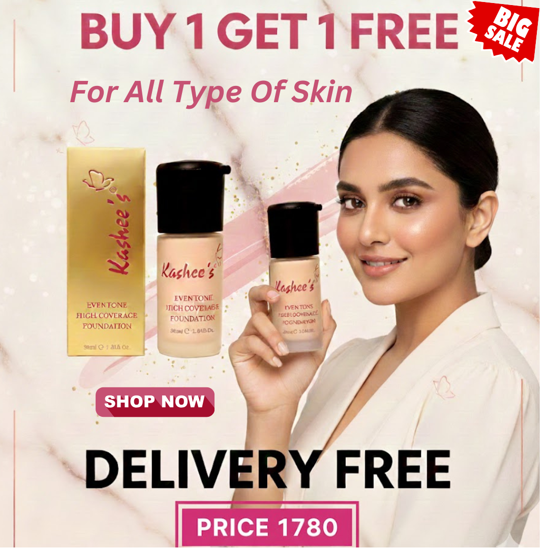 Kashe's Eventone High Coverage Foundation(Buy 1 Get 1 Free)