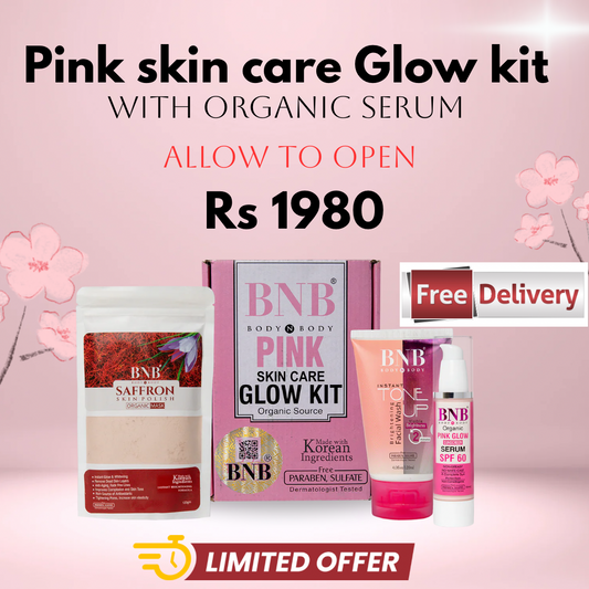 BNB Pink Skin Care Glow Kit Organic Source