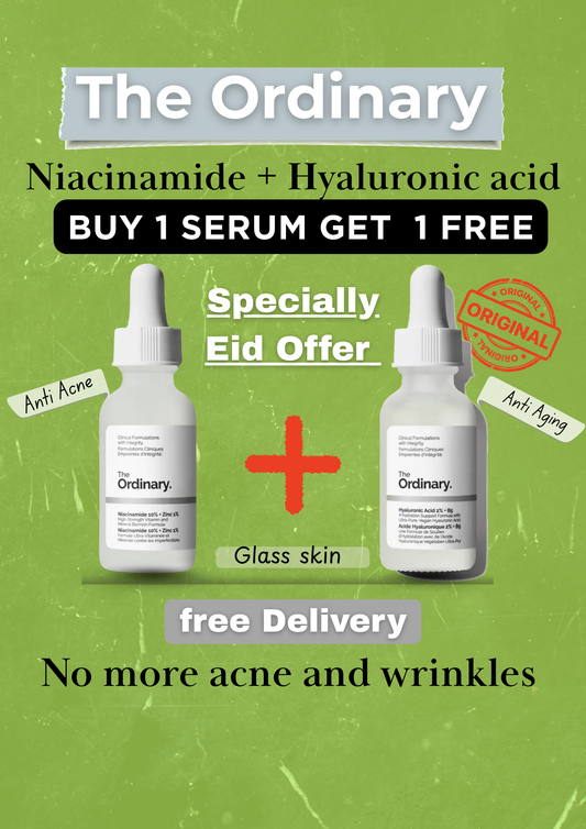 Buy Ordinary Niacinamide Serum Get Hyaluronic acid Serum Free 🌟✨in just 1599