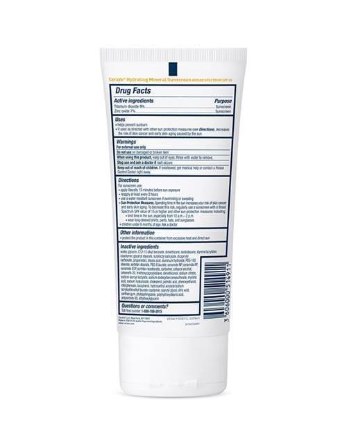 Hydrating Mineral Sunscreen SPF 50 Face Lotion